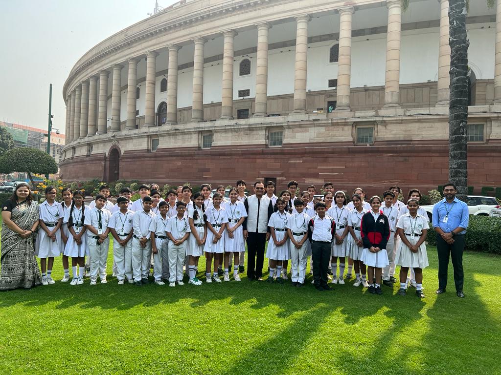Students of grade 6-11 got a once in a lifetime opportunity to visit the Parliament house in Delhi on 9th November 2022