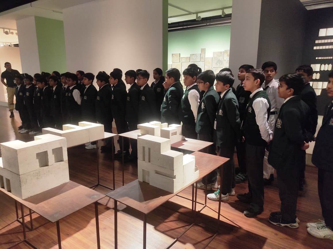 Delhi World Public School visited the Kiran Nadar Museum of Arts at HCL Campus