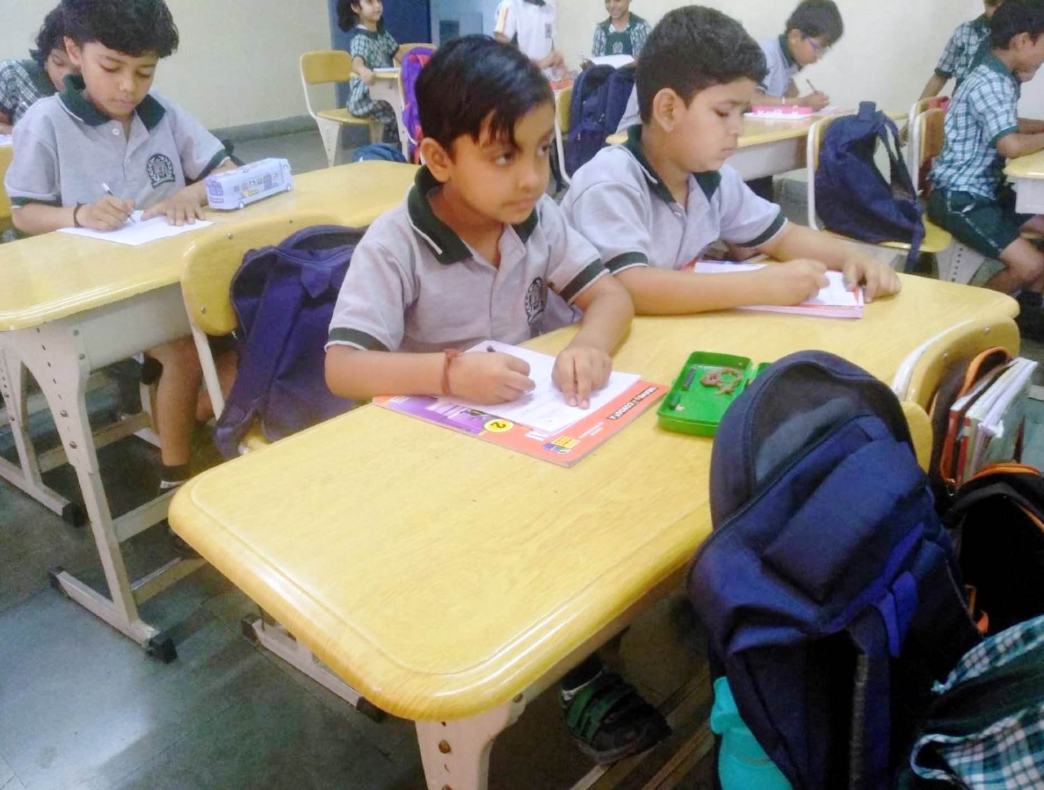 The Handwriting Competition was organized as part of the Health Week celebrations at the school for grade 2