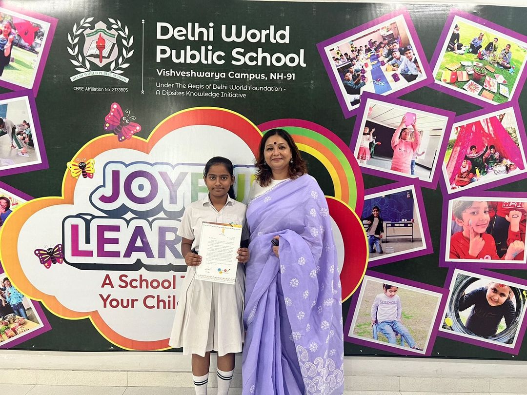 Aditi Pandey of Grade 10 has been honoured with the 𝐏𝐫𝐢𝐦𝐞 𝐌𝐢𝐧𝐢𝐬𝐭𝐞𝐫'𝐬 𝐀𝐩𝐩𝐫𝐞𝐜𝐢𝐚𝐭𝐢𝐨𝐧 𝐂𝐞𝐫𝐭𝐢𝐟𝐢𝐜𝐚𝐭𝐞