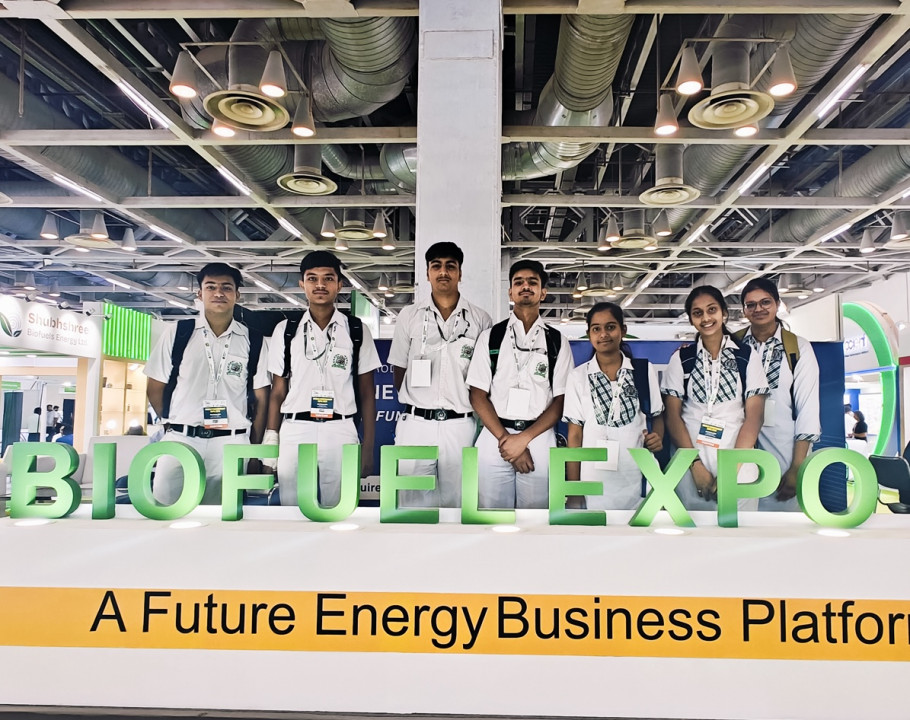 Enthusiastic students from DWPS embark on a transformative journey at the Bio Fuel Expomart in Greater Noida