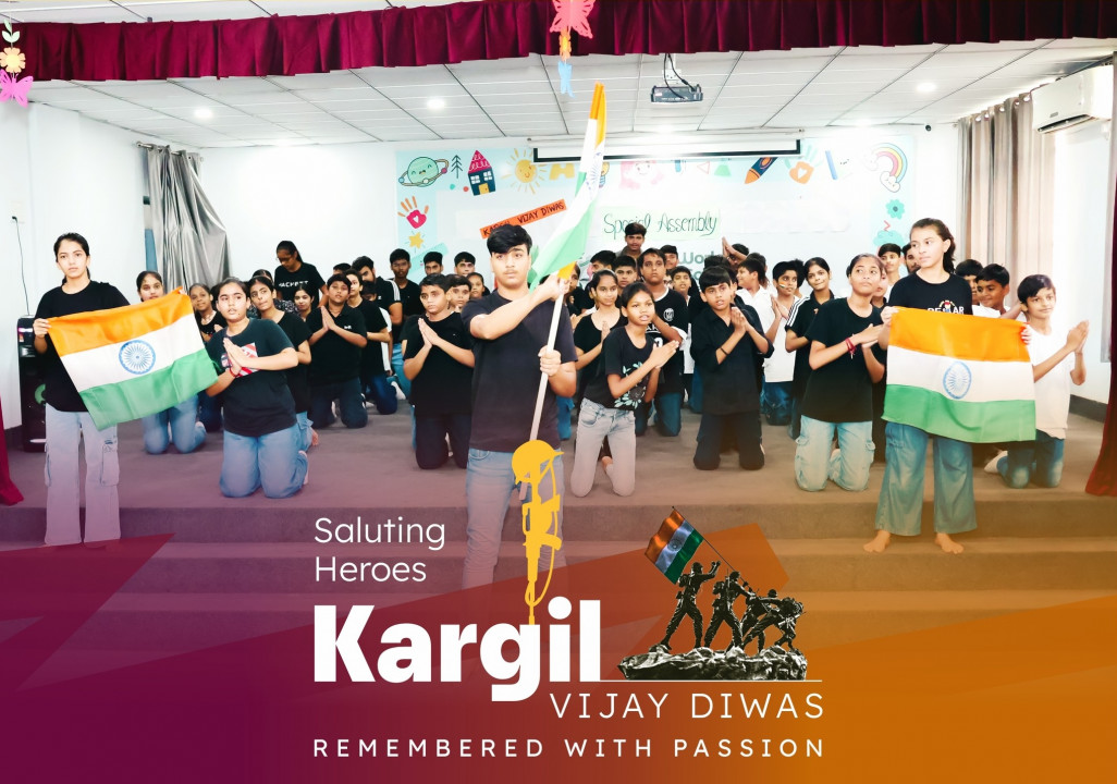 DWPS's heartfelt assembly on 20th July 2024 commemorated Kargil Diwas