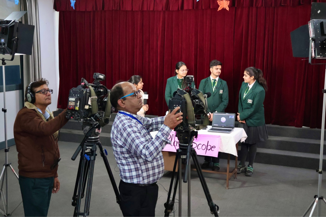 DWPS VGI Campus is proud to partner with Doordarshan Channel to highlight the innovative working models and projects created by our talented Grade 9th and 11th students