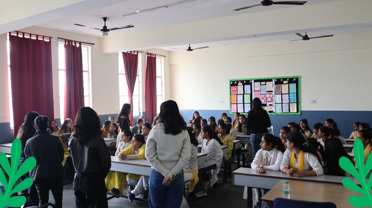 Workshop was conducted for girl students of grade 5 to 8