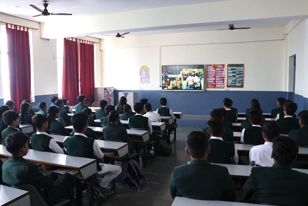Grade 8th students of Delhi World School participated in Prime Minister's  motivational talk