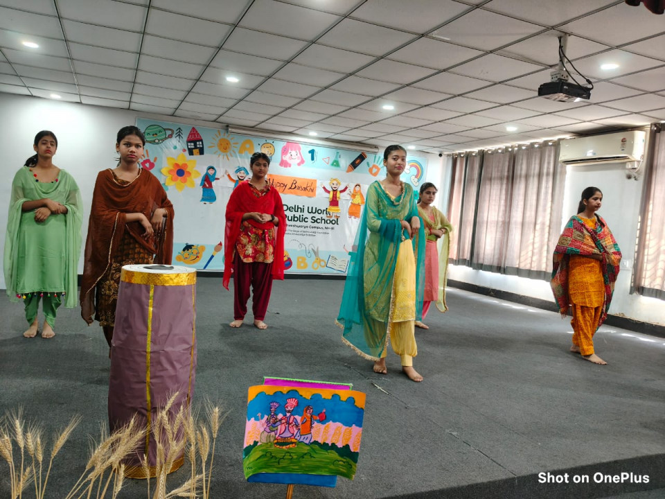 Students of grade 7th and 8th participated in an exhibition and assembly, focused on Indian harvest festivals