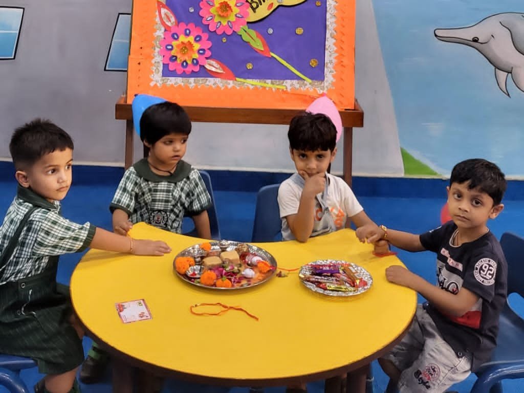 The students of the pre-primary wing of Delhi World Public School
